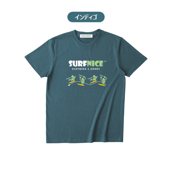 UPS ‘n’ DOWNS／サーフィンTシャツ（インディゴ）